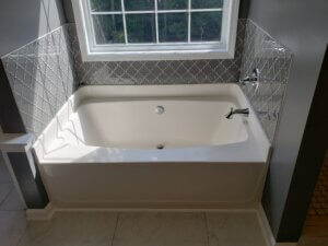 large garden tub updates with tile surround