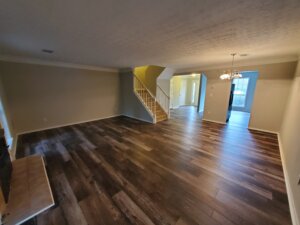 Flooring that has been installed expertly by Greenway Services